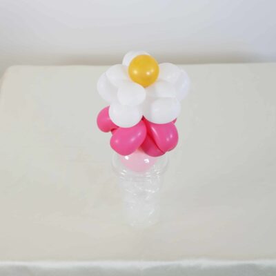 White and Pink Floral Candy Cup