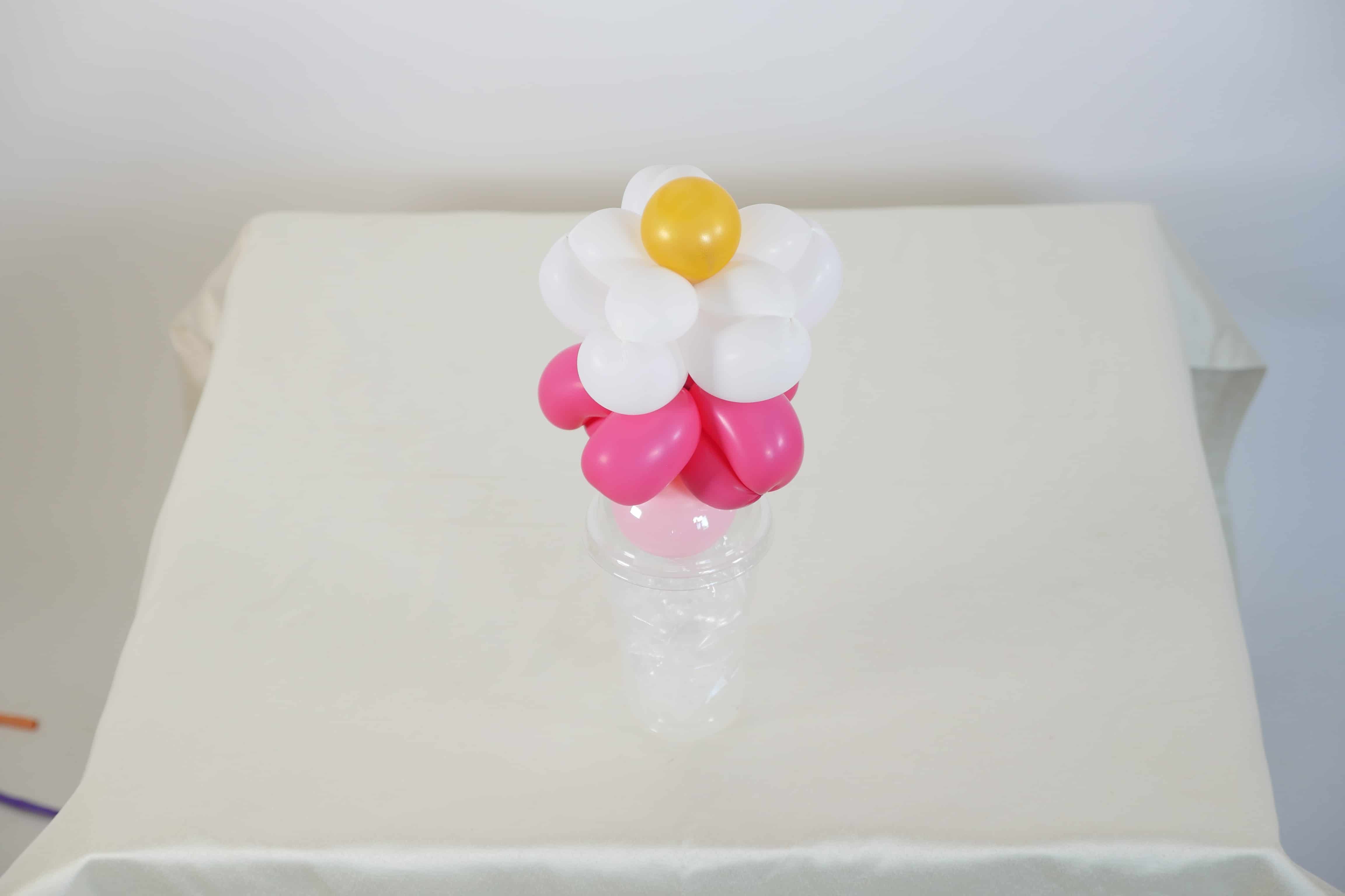 White and Pink Floral Candy Cup