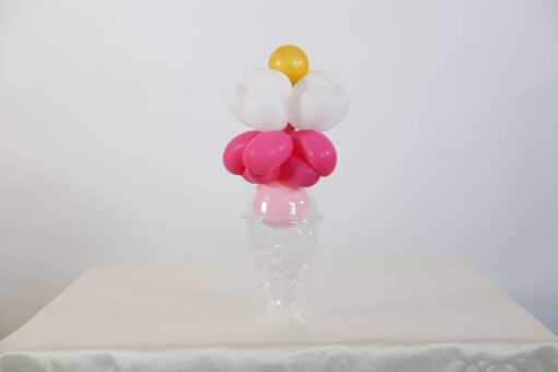 White and Pink Floral Candy Cup